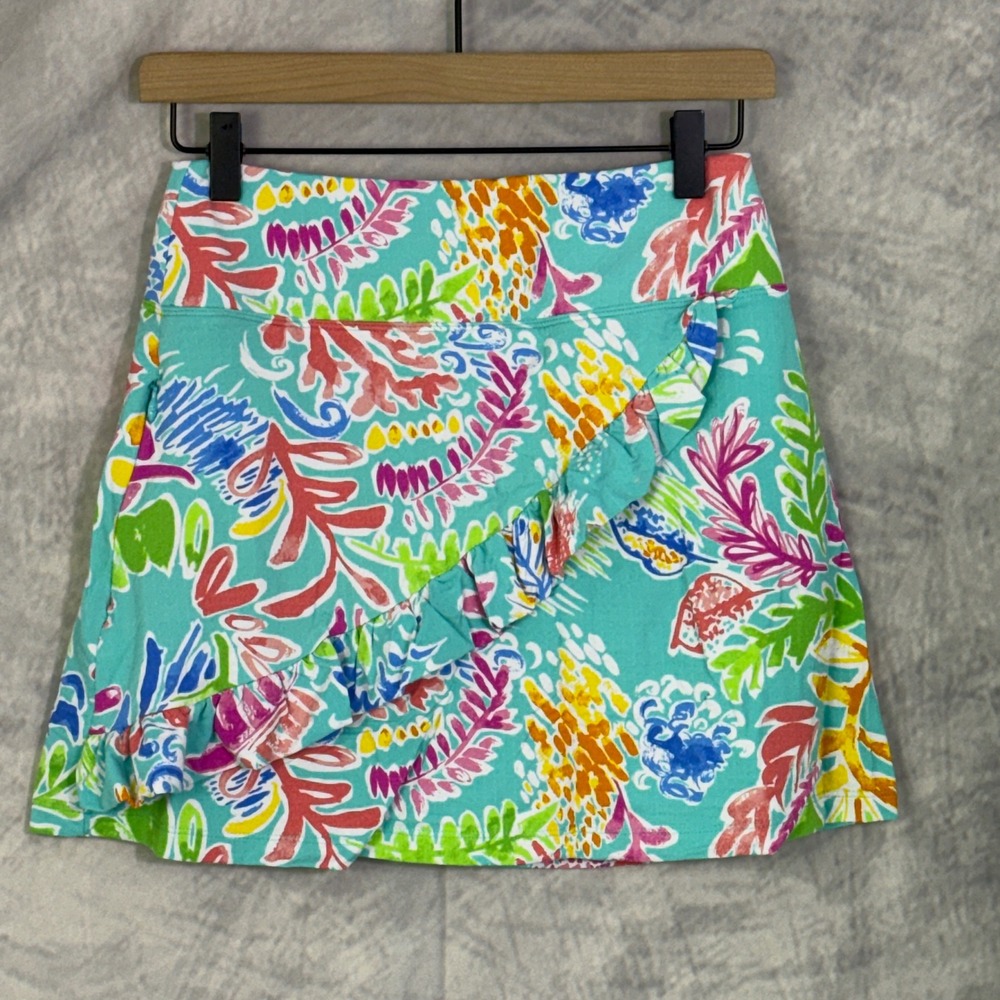 IBKUL Womens sz XS Skort Tropical Floral Skirt shorts tennis pickleball Golf
